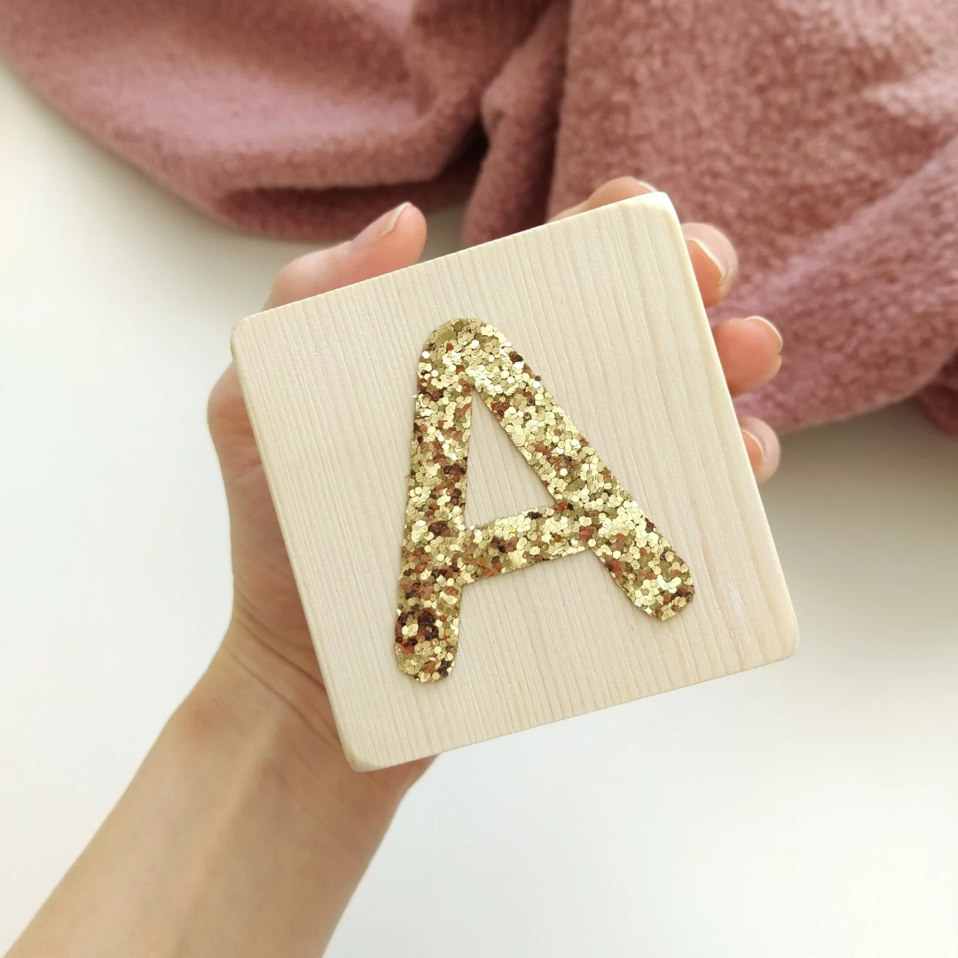 Name Blocks - Glitter 7cm