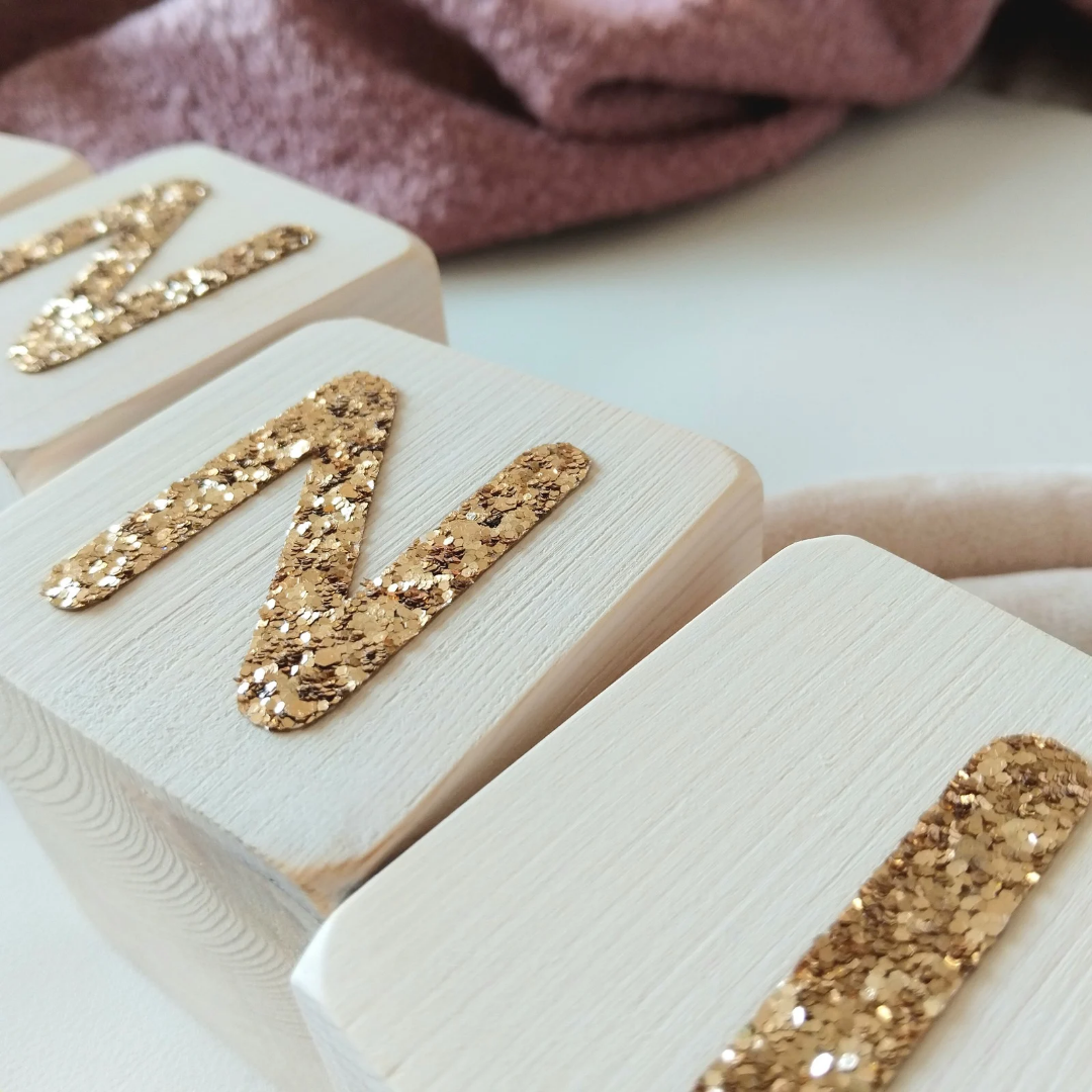 Name Blocks - Glitter 7cm