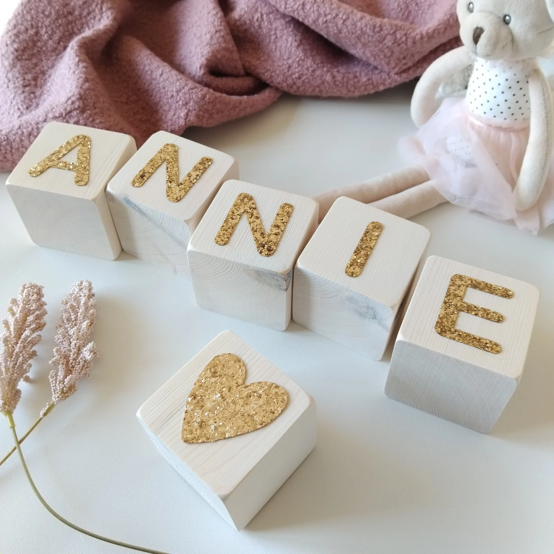 Name Blocks - Glitter 7cm